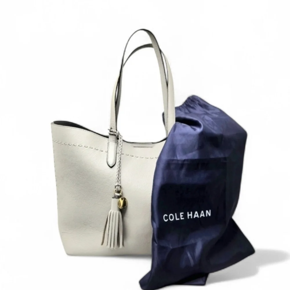 Cole Haan Payson Tote In Ironstone. Gray, Large.